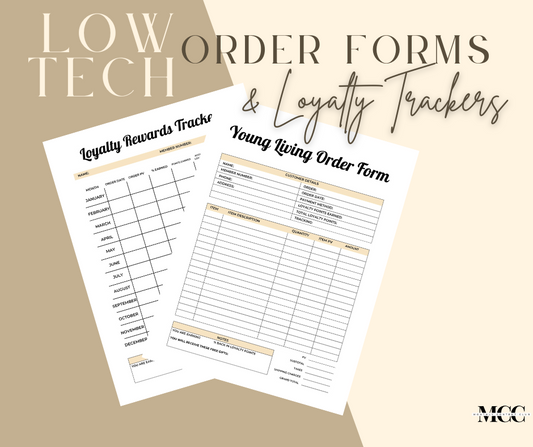 Low Tech Order Form & Loyalty Tracker (Printable PDF)